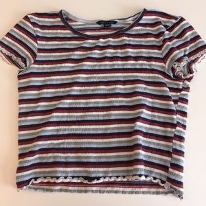 American eagle striped crop top